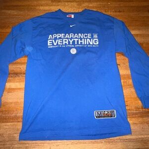 Nike Blue Long Sleeve Graphic Tee
